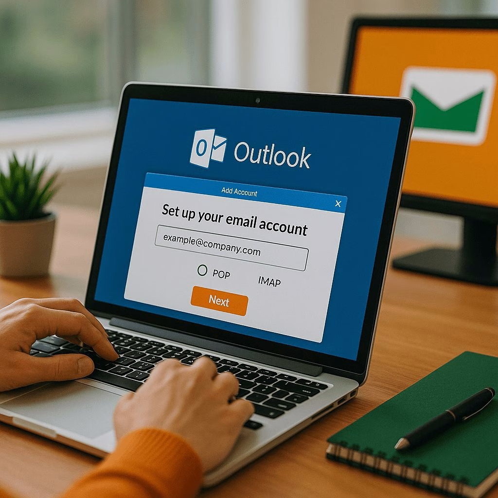 outlook ile kurumsal e posta kurulumu